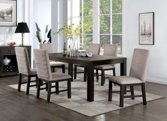 Umbria Antique Black Rectangular Dining Table