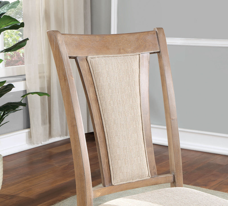 Upminster Natural Tone/Beige 7 Pc. Dining Room Set