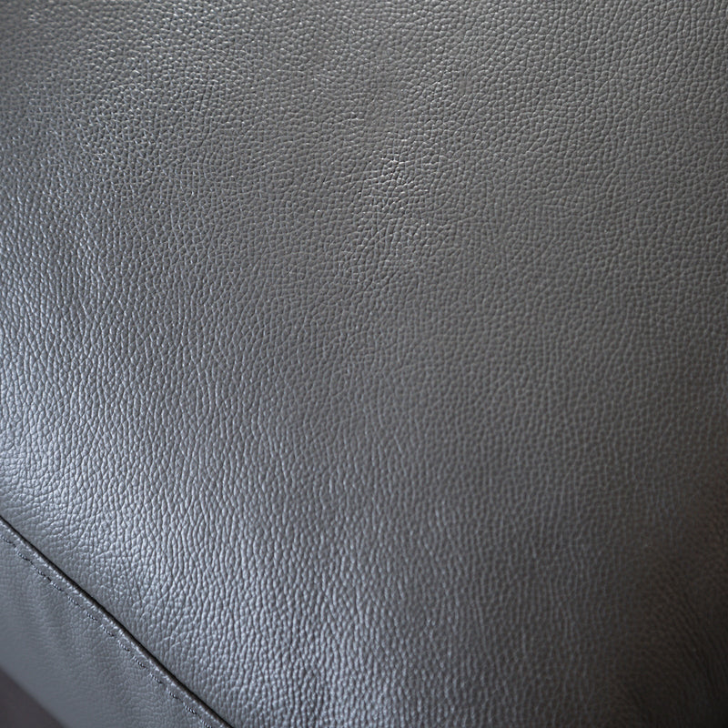 Vadso Dark Gray Leather Match Right Chaise Sectional