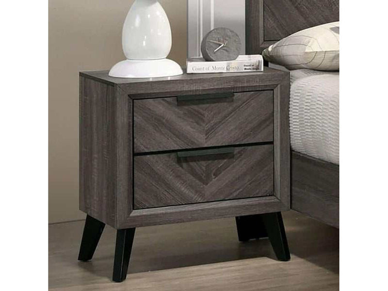 Vagan Gray Nightstand