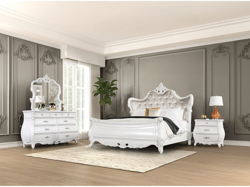 Valentini White 4 Pc. Queen Bedroom Set