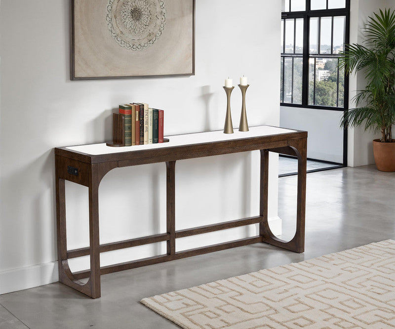 Vellara Dark Walnut Sofa Table