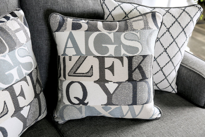 Verne Bluish Gray Loveseat