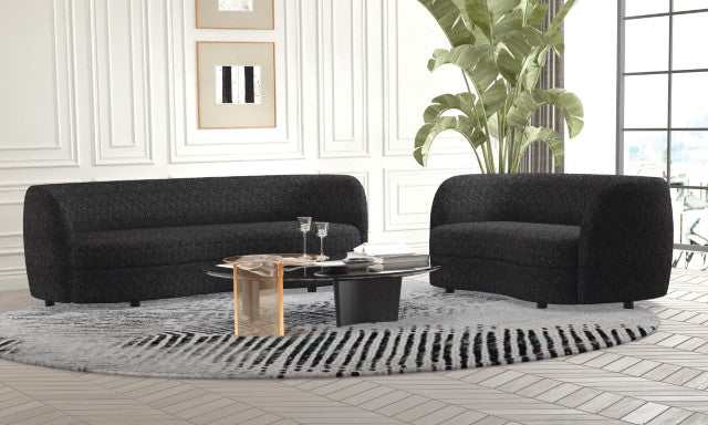 Versoix Black Loveseat