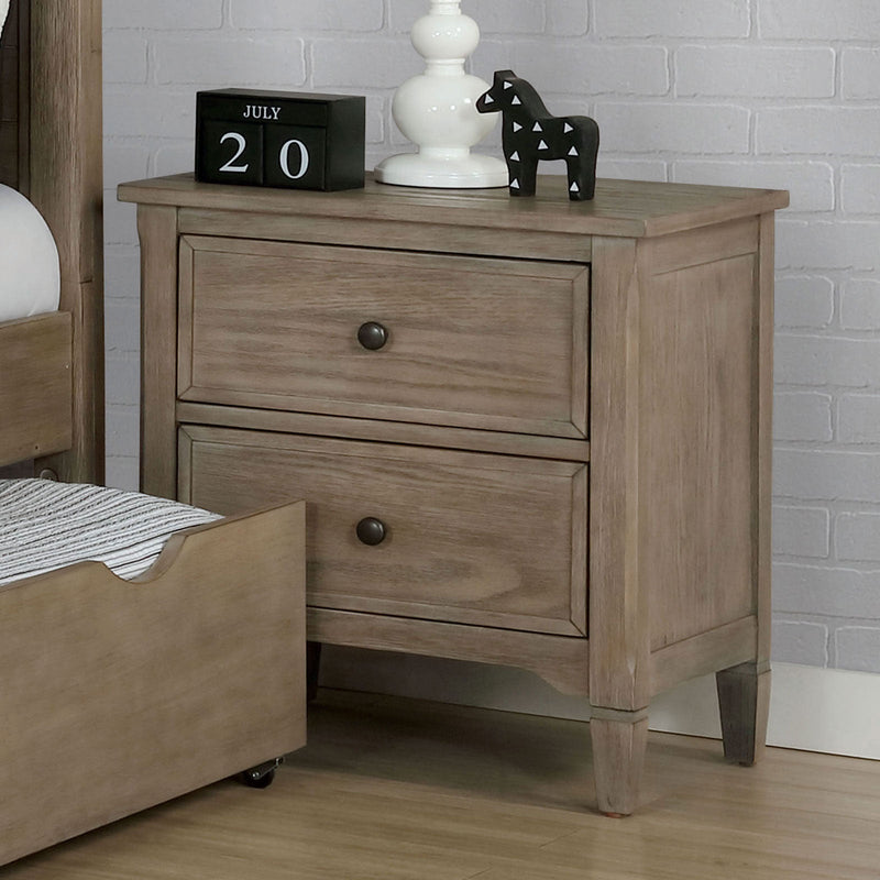 Vevey Wire-Brushed Warm Gray 4 Pc. Twin Bedroom Set