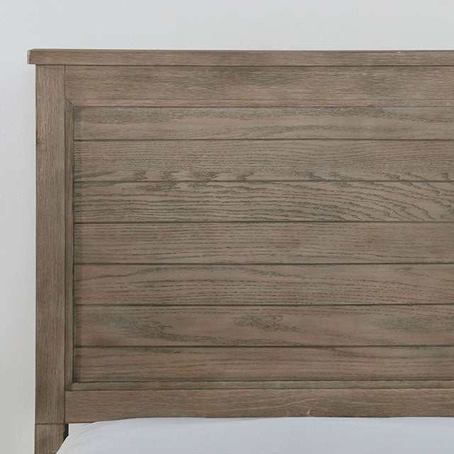 Vevey Wire-Brushed Warm Gray Full Bed