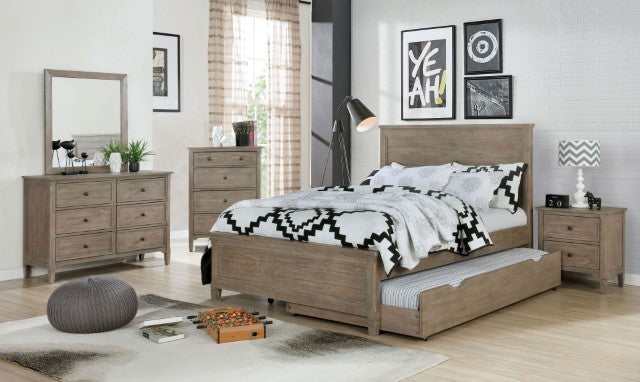 Vevey Wire-Brushed Warm Gray Trundle/Drawer