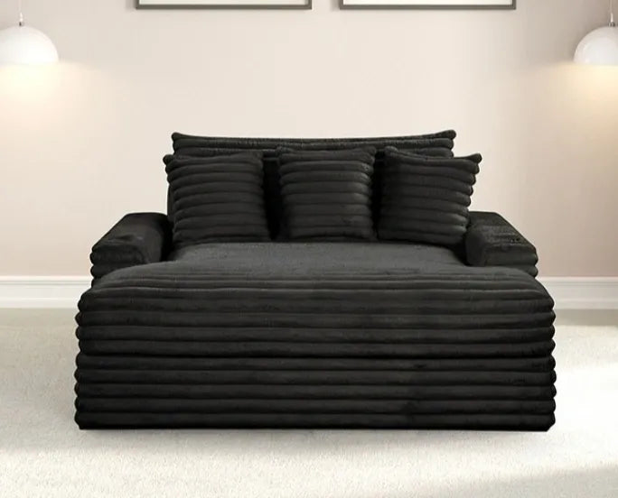 Veyrier Black 2 Arm Chaise