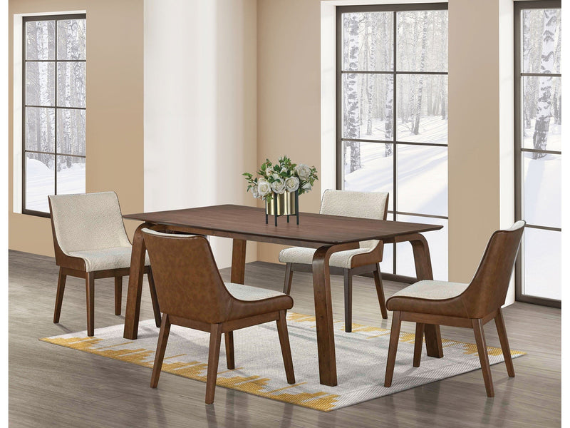 Viken Walnut 7 Pc. Dining Room Set
