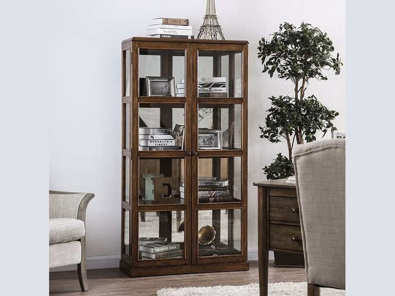 Vilas Oak Curio Cabinet