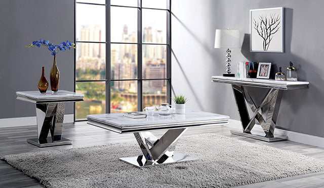 Villarsglane Chrome Coffee Table