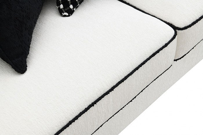 Viviani White Loveseat