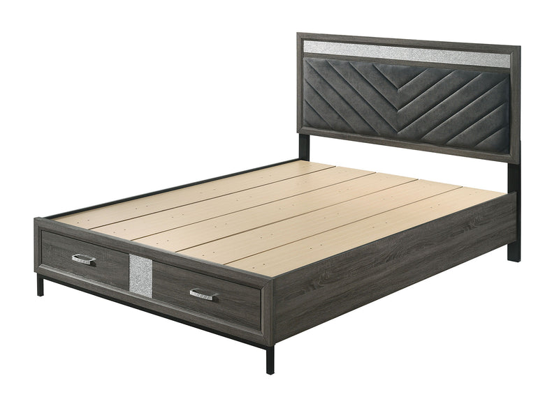Voleta Gray 4 Pc. Queen Bedroom Set