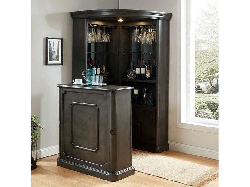 Voltaire Gray Curio Cabinet
