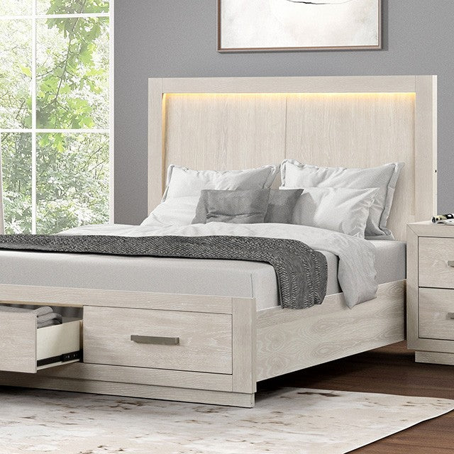 Wellingborough Light Gray Queen 5 Piece Bedroom Set w/2 Nightstands