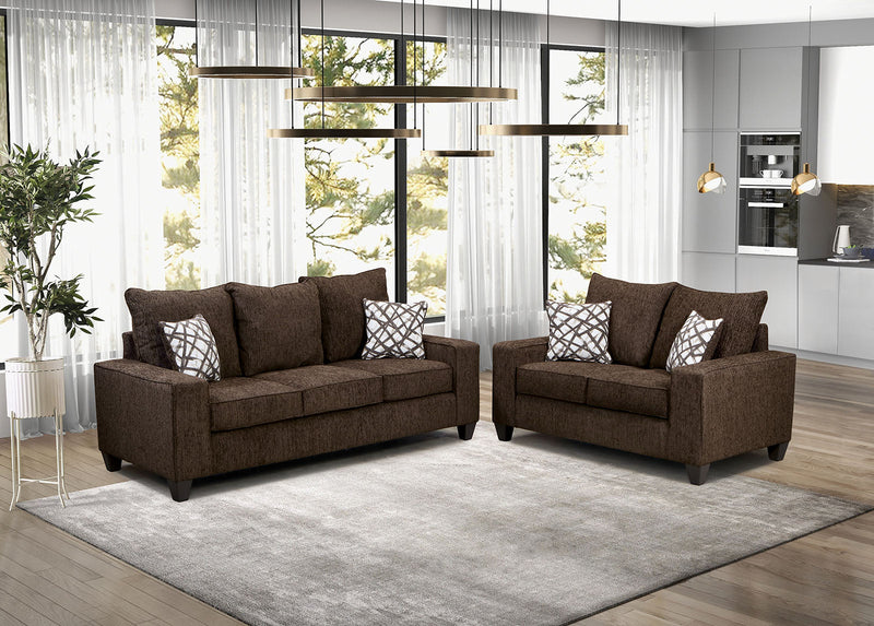West action Chocolate Loveseat