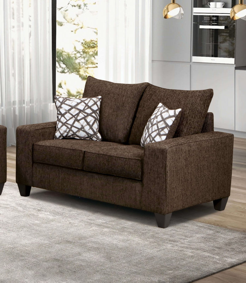 West action Chocolate Sofa & Loveseat
