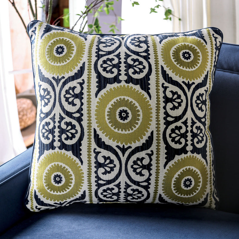 West brompton Navy/Yellow Loveseat