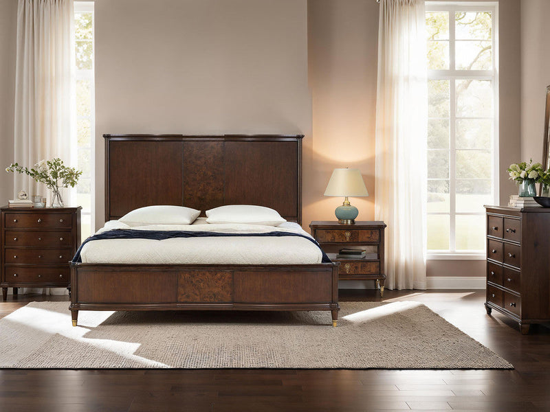 Westerham Dark Cherry 5 Pc. Queen Bedroom Set w/ 2NS