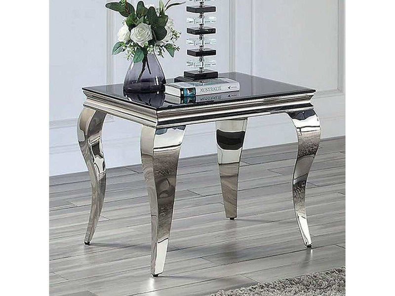 Wetzikon Black & Silver End Table