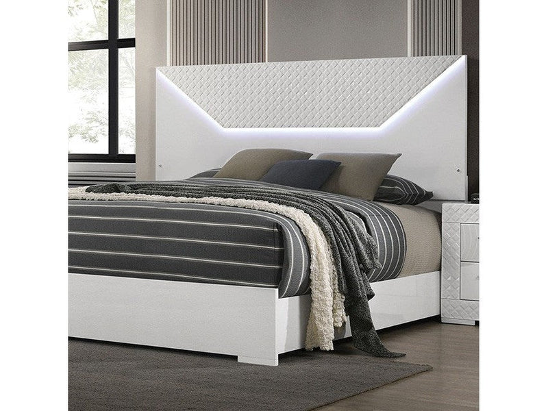 Whitby White Eastern King Bed