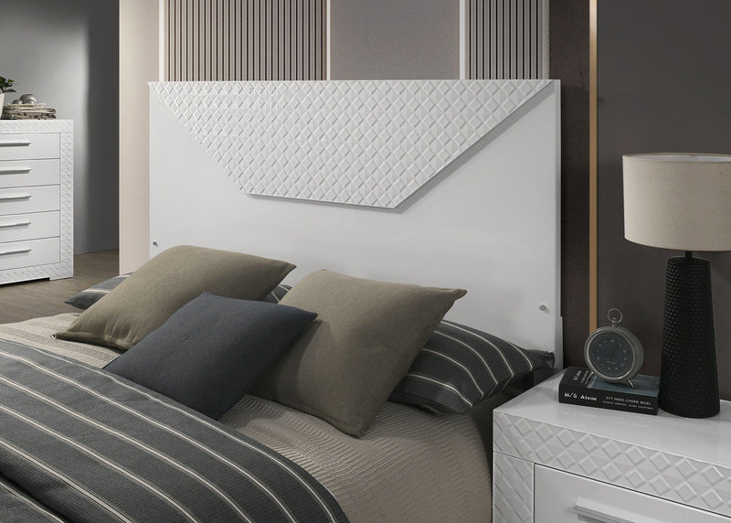 Whitby White Eastern King Bed