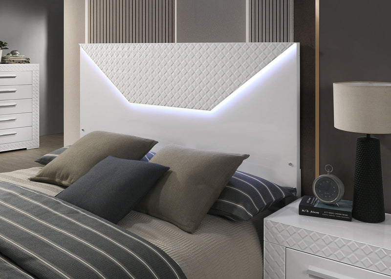 Whitby White Queen Bed