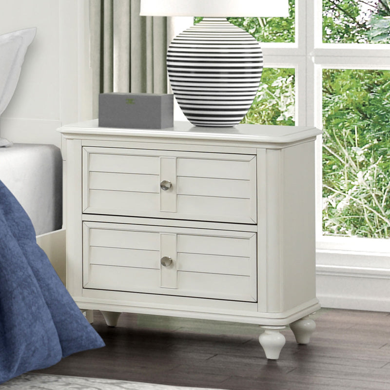 Whitehaven White/Coastal Queen 4 Piece Bedroom Set
