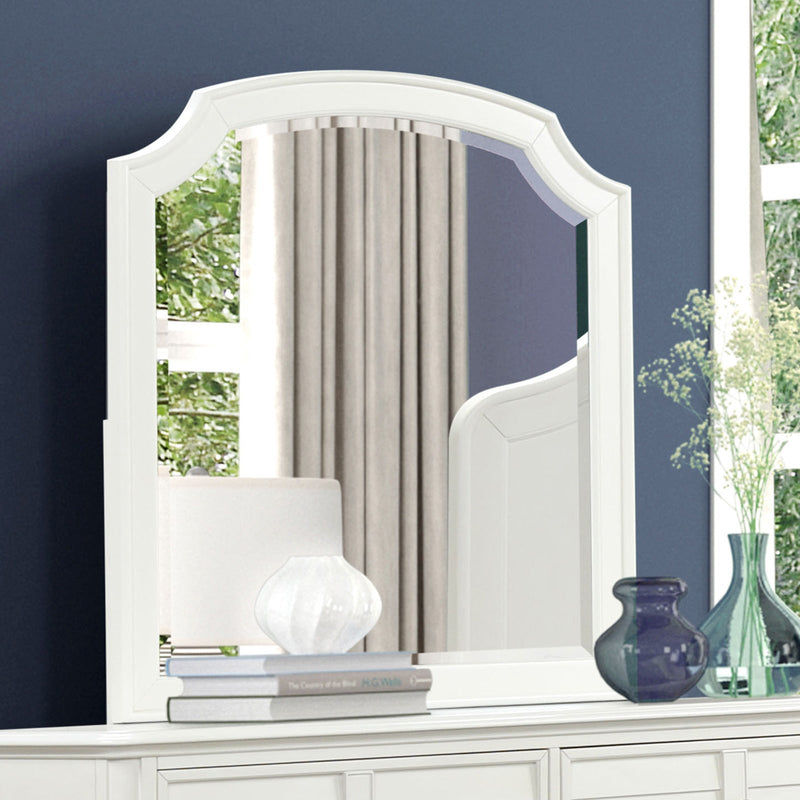Whitehaven White/Coastal Queen 5 Piece Bedroom Set w/2 Nightstands