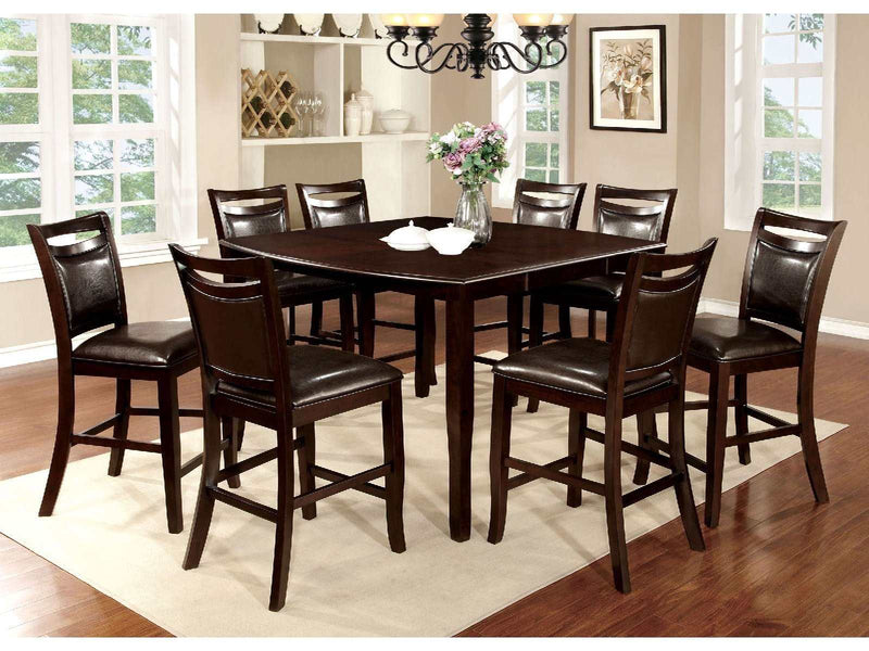 Woodside Espresso Counter Ht. Dining Table