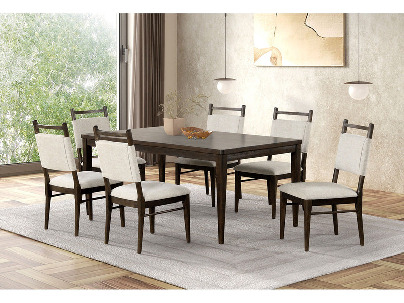 Woolwich Dark Walnut 7 Piece Dining Set