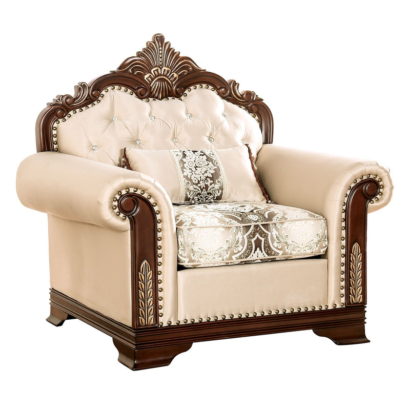 Yucatan Dark Cherry/Beige Chair