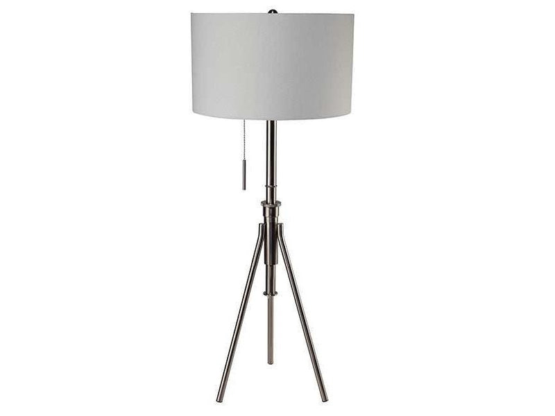 Zaya Brushed Steel Floor Lamp