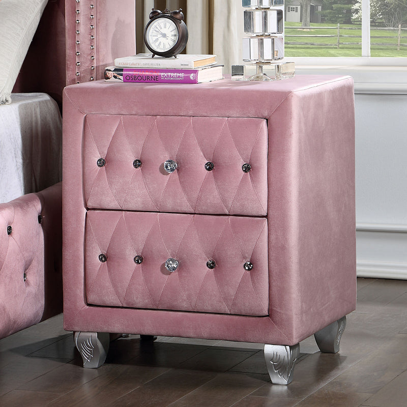Zohar Pink 4 Pc. Twin Bedroom Set