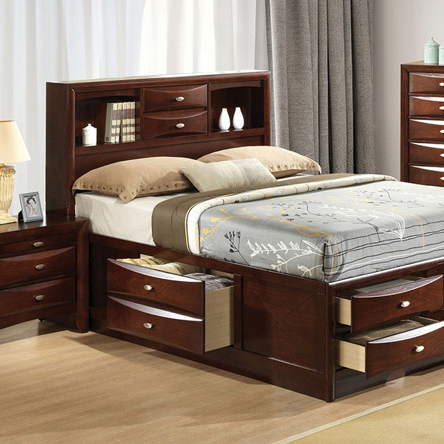 Zosimo Dark Cherry 5 Pc. Queen Bedroom Set w/ Chest