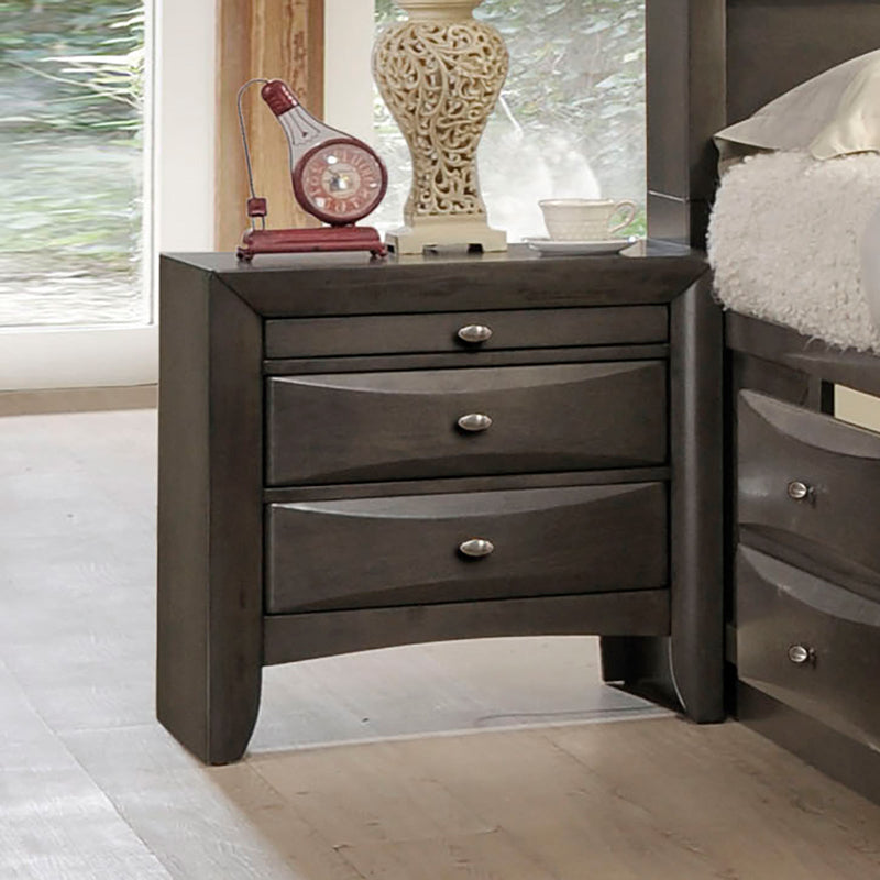 Zosimo Gray 5 Pc. Queen Bedroom Set w/ 2NS