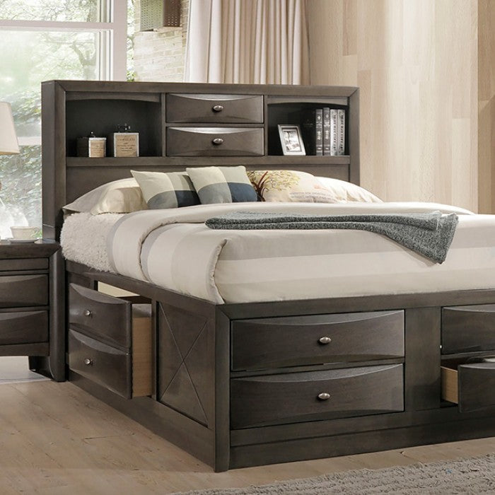 Zosimo Gray 5 Pc. Queen Bedroom Set w/ 2NS