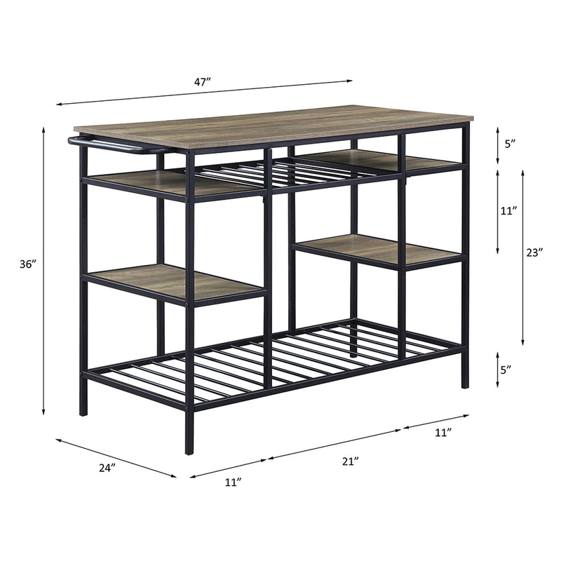 Lona Kitchen Island & Serving Cart