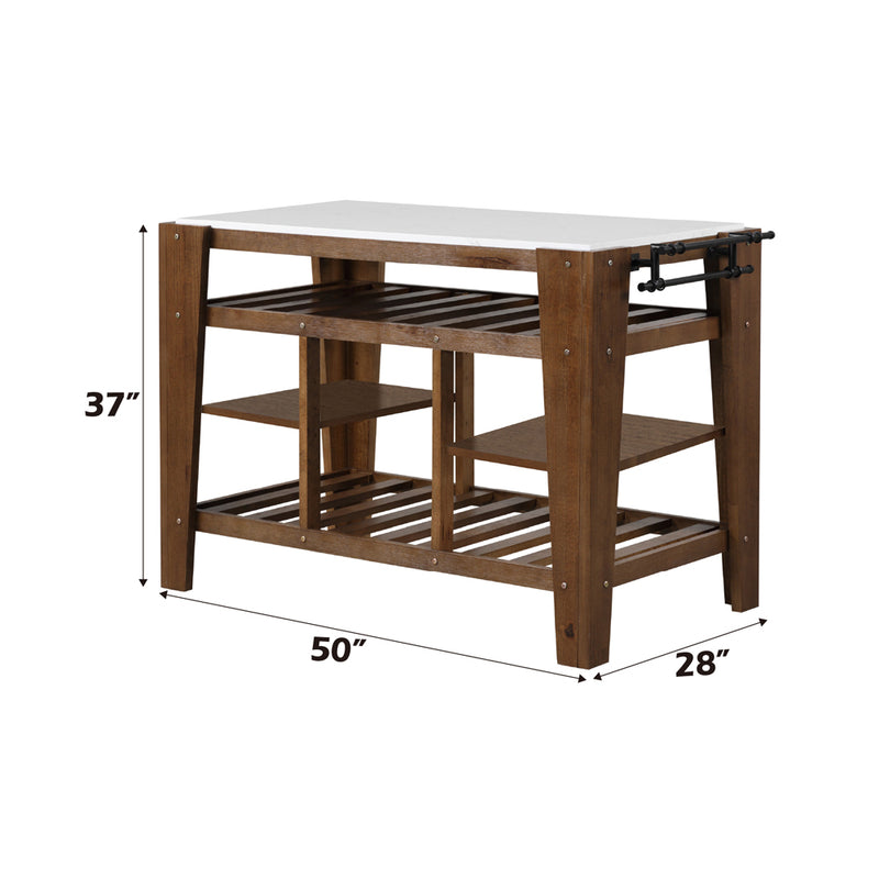 Alaroa Kitchen Island & Serving Cart