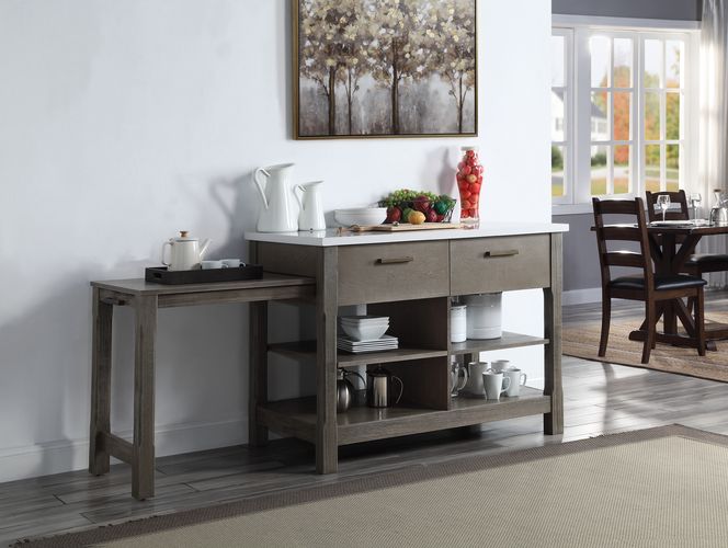 Feivel Kitchen Island & Serving Cart
