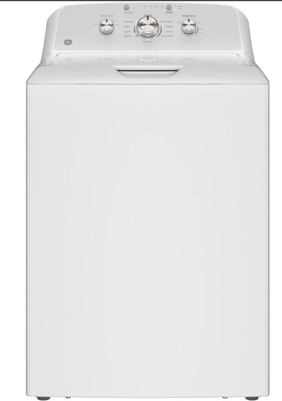GE: 4.3 cu. ft. Capacity Washer with Stainless Steel Basket & 7.2 cu. ft. Capacity Gas Dryer