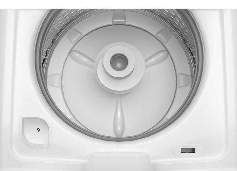 GE: 4.3 cu. ft. Capacity Washer with Stainless Steel Basket & 7.2 cu. ft. Capacity Gas Dryer