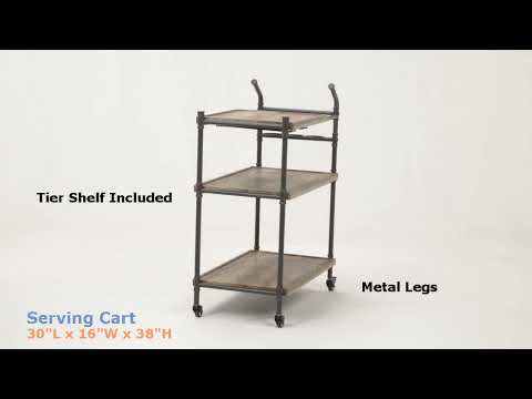 Brantley Kitchen Island & Serving Cart