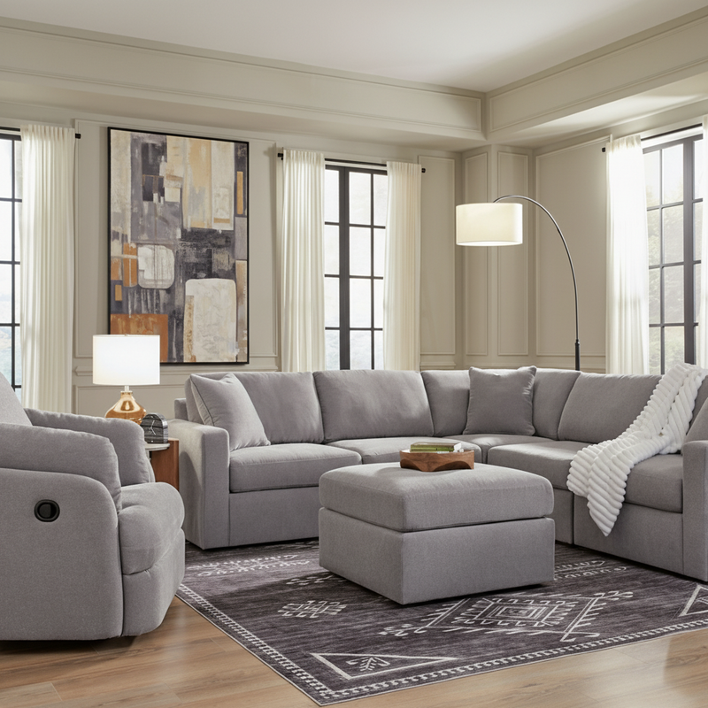 Modmax 3-Piece Sectional with Storage Chaise