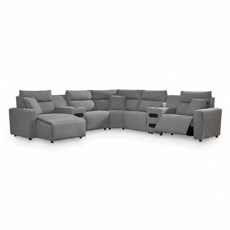 Modmax II 7-Piece Power Reclining Sectional with Audio Consoles