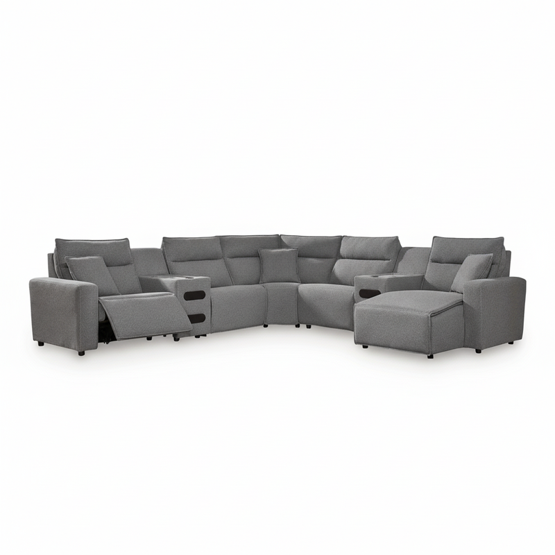 Modmax II 7-Piece Power Reclining Sectional with Audio Consoles