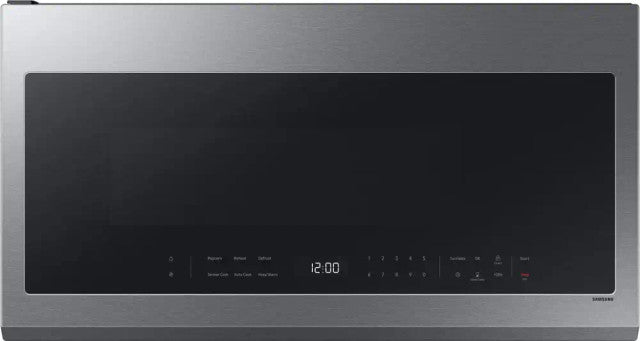 Samsung: 30" Bespoke Smart Over the Range Microwave 2.1 cu. ft. - Stainless Steel (ME21DG6300SR)