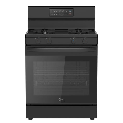 MIDEA: 30" Gas Range with Steam Clean - Black (MGR30S2ABB)