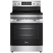 Midea: 30" Electric Range with Steam Clean - Stainless