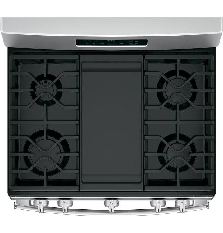 GE: 30" Free-Standing Gas Range (Stainless Steel)